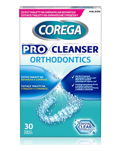 Corega Pro Cleanser Orthodontics tablets for aligners